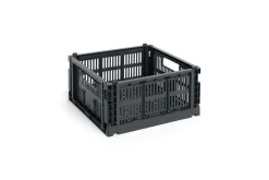 HAY Colour Crate - Medium Square - Charcoal