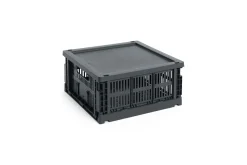 HAY Colour Crate - Medium Square - Charcoal