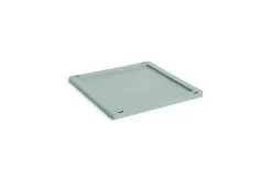 HAY Colour Crate Lid Plastic - Medium Square / Cube - Sage green