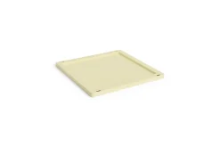 HAY Colour Crate Lid Plastic - Medium Square / Cube - Light yellow