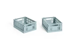 HAY Colour Crate Mini - Set of 2 - Dusty blue
