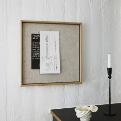 Hemverk - Opslagstavle m. akustiske egenskaber - Recy - Beige - 40x40