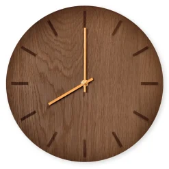 Hemverk - Vægur - Dark Oak - Mørk Eg/Guld - Ø28 cm