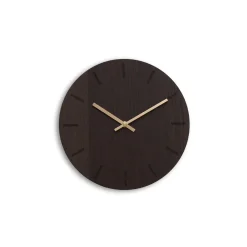 Hemverk - Vægur - Dark Oak - Mørk Eg/Kobber - Ø28 cm