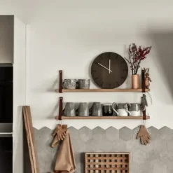 Hemverk - Vægur - Dark Oak - Mørk Eg/Kobber - Ø38 cm