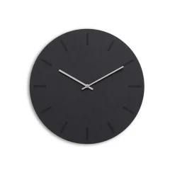 Hemverk - Vægur - Gunpowder - Sort/Sølv - Ø38 cm