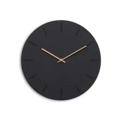 Hemverk - Vægur - Gunpowder - Sort/Kobber - Ø38 cm