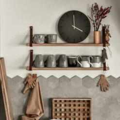 Hemverk - Vægur - Gunpowder - Sort/Guld - Ø38 cm