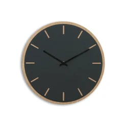 Hemverk - Vægur - Lys Eg/Mørkegrøn - Sorte visere - Ø38 cm