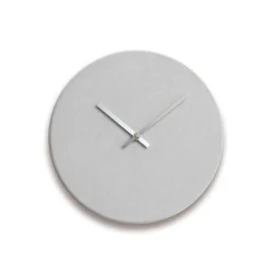 Hemverk - Vægur - Shape - Lys grå - Sølv visere - Ø28 cm