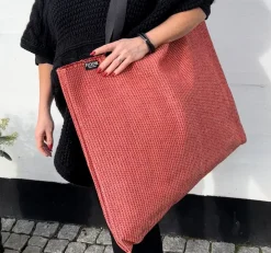 Horredsmattan - Strandtaske - Beach Bag - 70 x 53 cm - Rød / Red