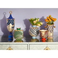 Jonathan Adler - Vase - Versailles Puzzle - 19,7 x 23,5 cm