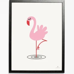 KAI Copenhagen - Plakat med flamingo - 50x70 cm.