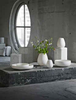 Knabstrup Keramik - Earth vase H 14 cm chalk