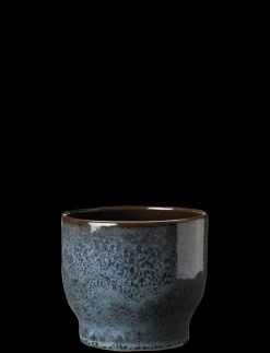 Knabstrup Keramik - urtepotteskjuler Ø 14,5 cm ocean green