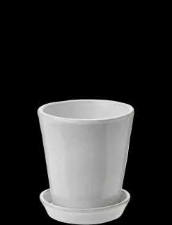 Knabstrup Keramik - urtepotteskjuler Ø 10.5 cm white