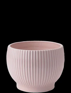 Knabstrup Keramik - urtepotteskjuler Ø 18 cm ripple rose