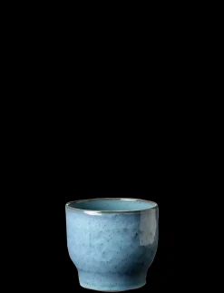 Knabstrup Keramik - urtepotteskjuler Ø 12,5 cm dusty blue