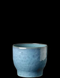 Knabstrup Keramik - urtepotteskjuler Ø 16.5 cm dusty blue