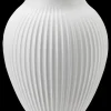 Knabstrup Keramik - vase H 35 cm ripple white