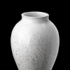 Knabstrup Keramik - vase H 12.5 cm white / grey