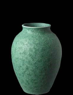 Knabstrup Keramik - vase H 12.5 cm verdigris green