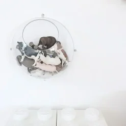 Koziol - Hanging display Orion - Large - transparent kugle - Sæt med 2 halvkugler