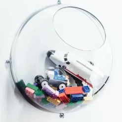 Koziol - Hanging display Orion - Large - transparent kugle - Sæt med 2 halvkugler