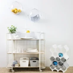 Koziol - Hanging display Orion - Large - transparent kugle - Sæt med 2 halvkugler