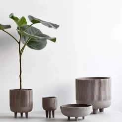 Kristina Dam - Urtepotte - Bowl - Grey - L