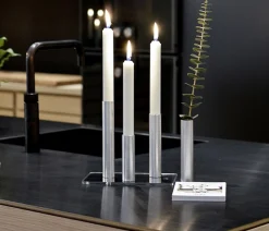 Kunst Industrien - Slim Light lysetage rustfri stål - Højde 17 cm