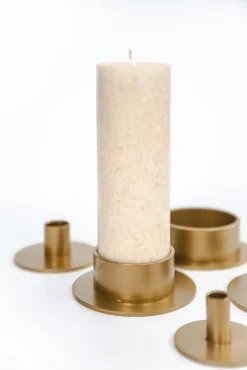 Kunstindustrien - Circle lysestage Ø5 cm - Guld