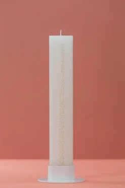 Kunstindustrien - Kalenderlys - Guld tal - 5 x 30 cm