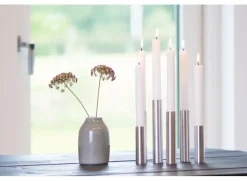 Kunstindustrien - Slim Light lysetage rustfri stål - Højde 14 cm