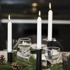 Kunstindustrien - Slim Light lysetage - Sort - Højde 10 cm