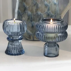 La Vida - Blow vendbar lysestage - Blå