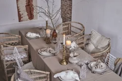 Lene Bjerre - Angela mundserviet råhvid 45x45