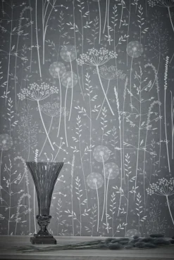 Lene Bjerre - Ciselle vase H31 cm. mørkegrå