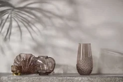 Lene Bjerre - Dornia vase H15 cm. mørkebrun