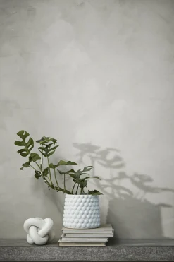 Lene Bjerre - Dotsie urtepotteskjuler Ø18cm hvid