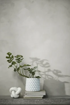 Lene Bjerre - Dotsie urtepotteskjuler Ø14cm hvid