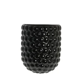 Lene Bjerre - Dotsie væghængt vægpotte H20 cm. sort