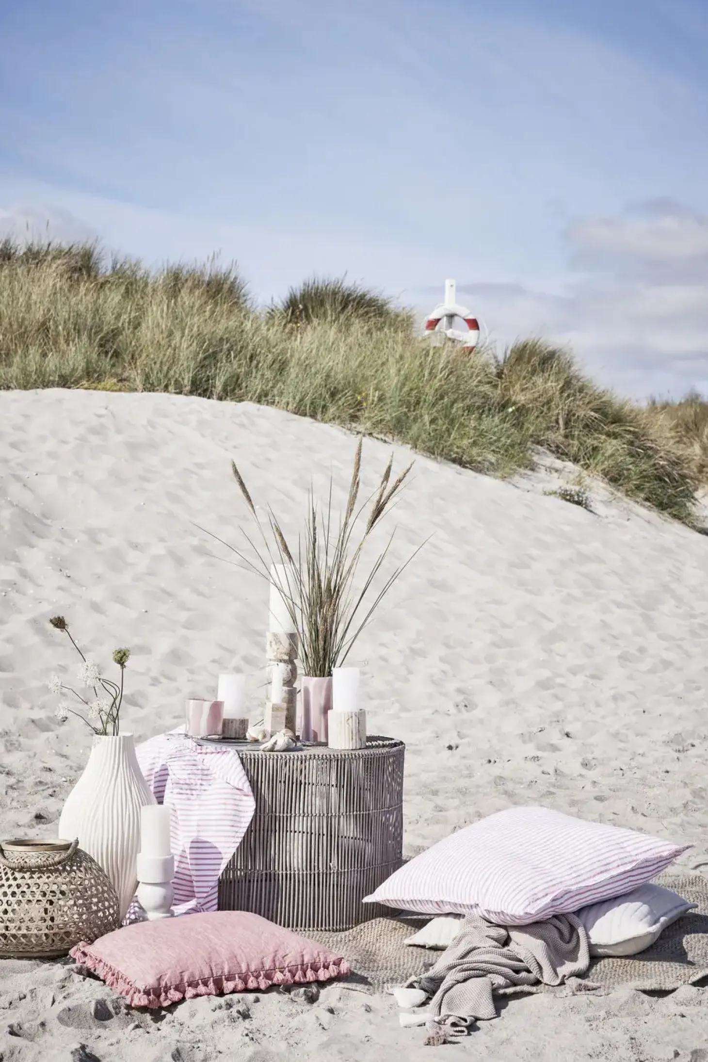 Lene Bjerre - Eliana stage til bloklys 5 cm. sand marmor