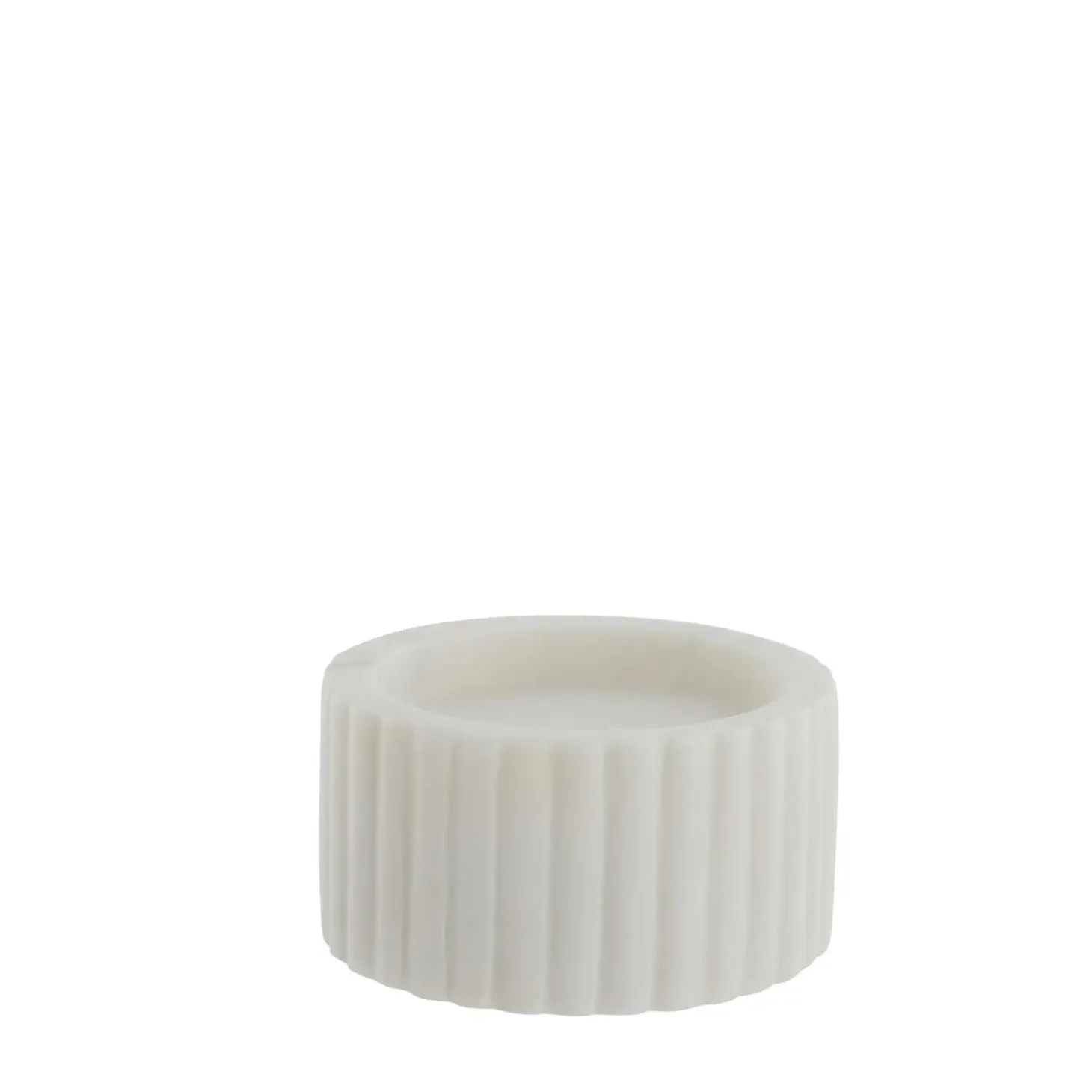 Lene Bjerre - Eliana stage til bloklys 5 cm. hvid marmor