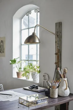 Lene Bjerre - Ellia krukke 9x9 cm. sand marmor