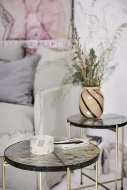 Lene Bjerre - Ellia krukke 11x11 cm. sand marmor