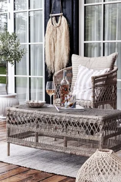 Lene Bjerre - Filisa pude 60x60 cm - Gyldenbrun