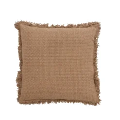 Lene Bjerre - Fioelle pude 50x50 cm. gyldenbrun