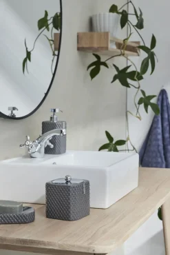 Lene Bjerre - Hallia rundt spejl Ø80 cm. sort