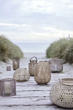 Lene Bjerre - Harper lanterne 40x40 cm. Natur flet